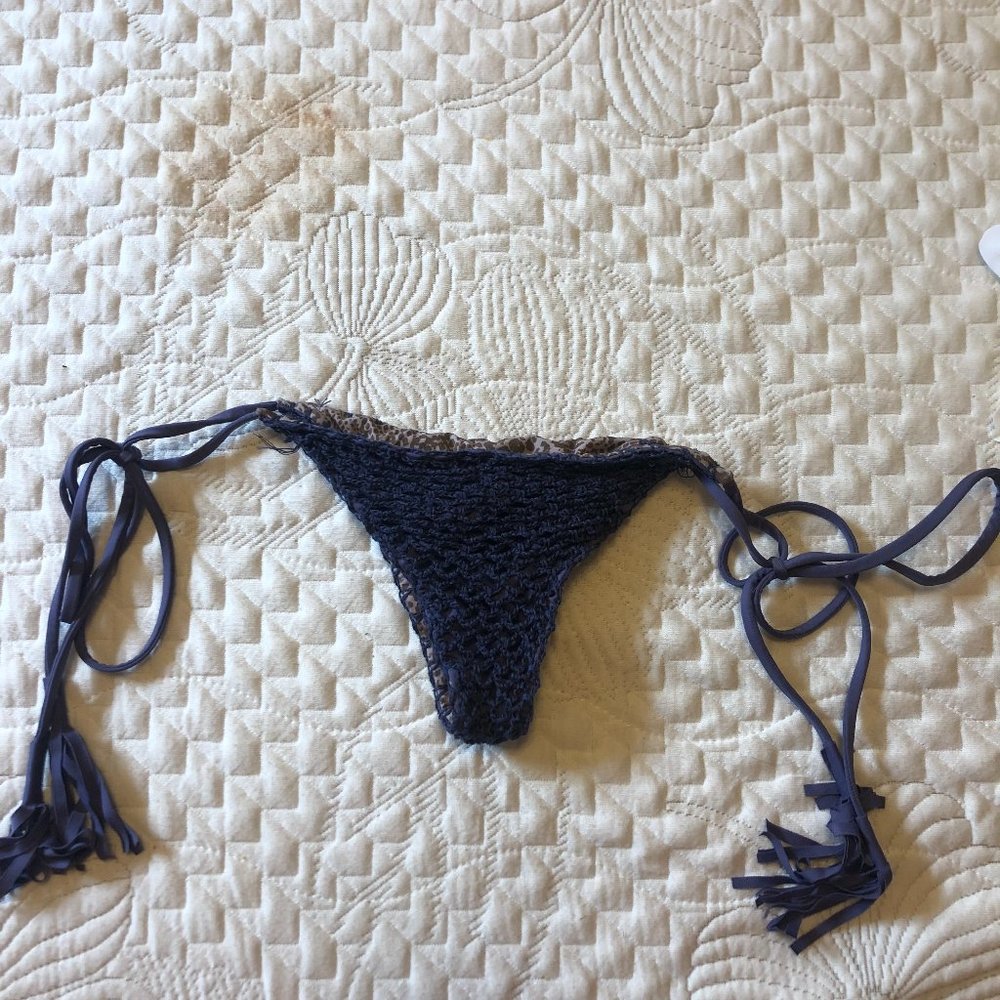 ACACIA swim plum crotchet bottoms